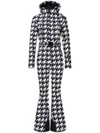 Perfect Moment houndstooth-print Ski Suit | Black | FARFETCH at Farfetch